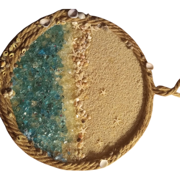 Summer vibe sand and sea ocean wall decor - Picture 2 of 2